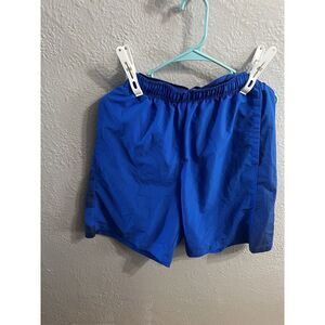 Under Armour Men's Shorts Size Medium Blue Elastic Waist Pockets Sports Athletic